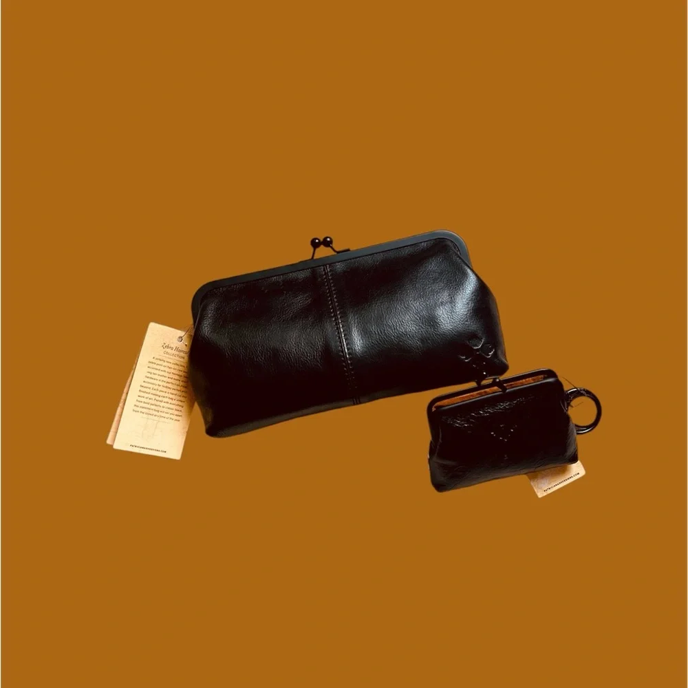 Patricia Nash Brown Gorgeous Zébra Haircalf Collection Set (Clutch & Wallet) - Picture 8 of 10